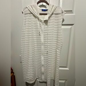 Apt.9 Zipper Front Beach Cover-Up